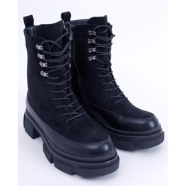 BM Botas Kinney negras con cordones negro 5