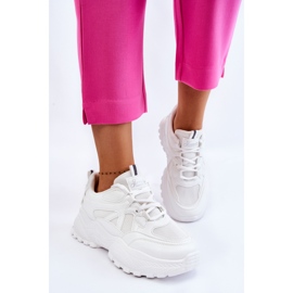 BM Zapatillas Clásicas Plataforma Blanco Larec 4