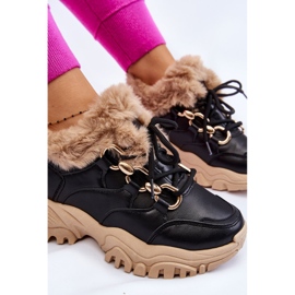 PM1 Zapatillas Deportivas Con Aislamiento Mujer Con Cordones Negro Beige Kerberos 8