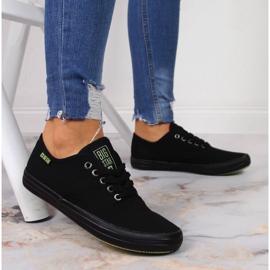 Deportivas de textil todo negro Big Star JJ274261 6