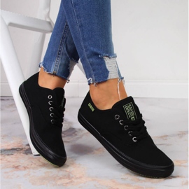Deportivas de textil todo negro Big Star JJ274261 5