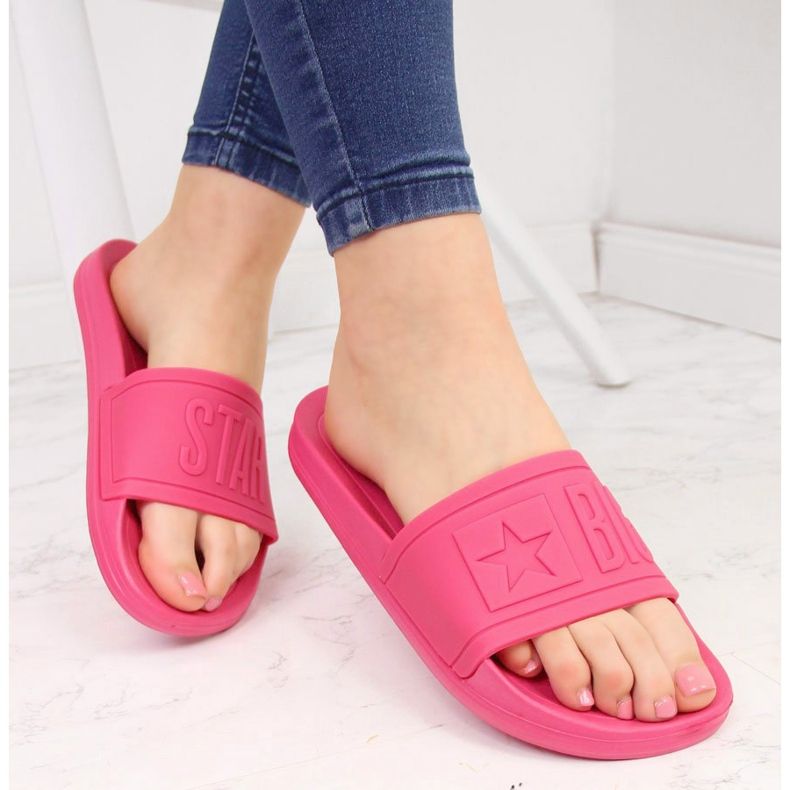 Chanclas de playa mujer rosa Big Star HH274A039 rosado 2