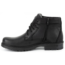 Polbut Botas invierno hombre piel J35S negro con gris 1
