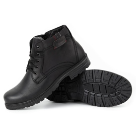 Polbut Botas invierno hombre piel J35S negro con gris 4