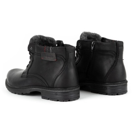 Polbut Botas invierno hombre piel J35S negro con gris 7