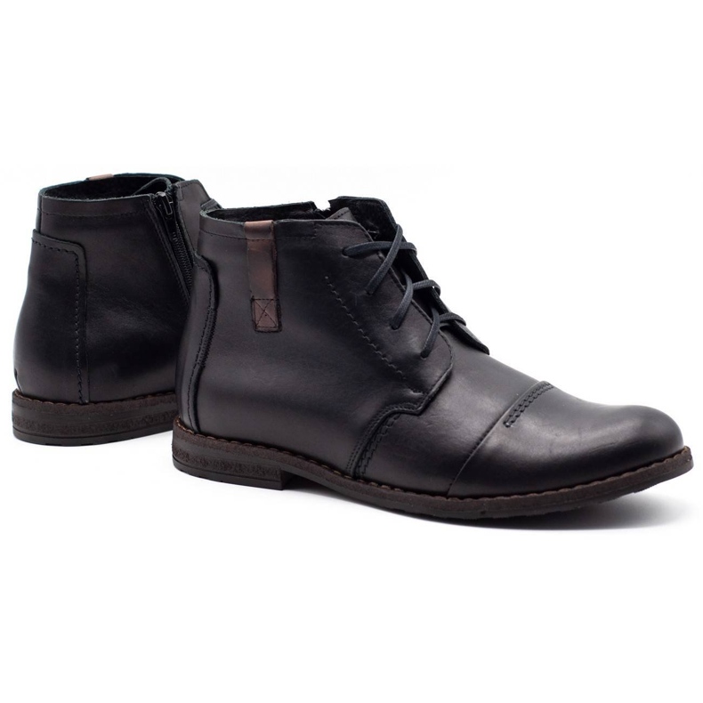 Joker Zapatos de hombre negro invierno 315J 2