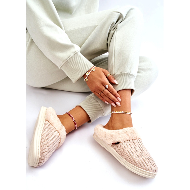 PA1 Pantuflas De Mujer Con Aislamiento Sin Cordones Con Piel Beige Leriss 5 PA1 Pantuflas De Mujer Con Aislamiento Sin Cordones Con Piel Beige Leriss 5