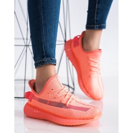 SHELOVET Zapatillas textiles en la plataforma naranja 2