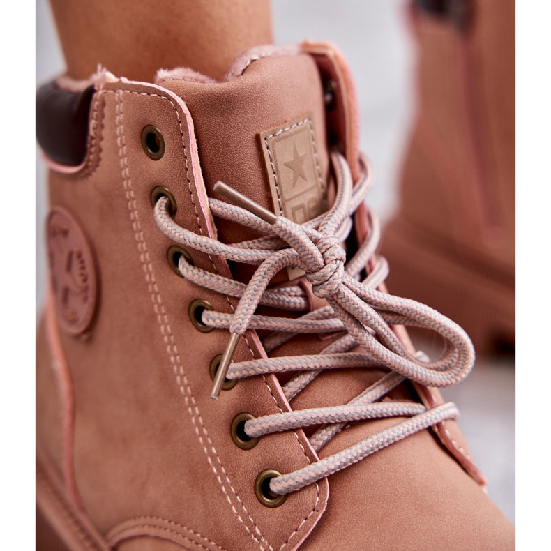 News Botas Calientas Piel Rosa Felizia Trappers rosado 7