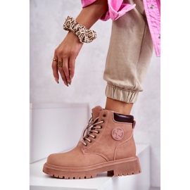News Botas Calientas Piel Rosa Felizia Trappers rosado 6