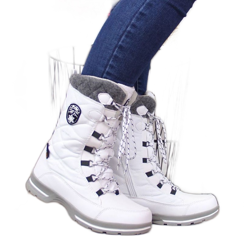 Botas de nieve impermeables American Club W AM516B blanco 2