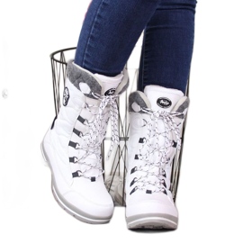 Botas de nieve impermeables American Club W AM516B blanco 3