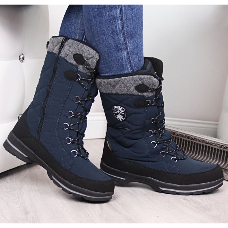 Botas de nieve impermeables American Club W AM516C azul 2