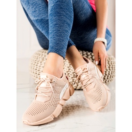 Zapatillas Mujer Caladas Big Star JJ274272 beige 2