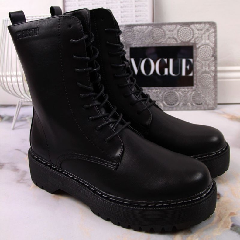 Botas en la plataforma Big Star W INT1738 negro 1 Botas en la plataforma Big Star W INT1738 negro 1