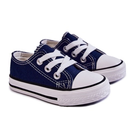 Zapatillas deportivas infantiles clásicas Filemon azul marino 8