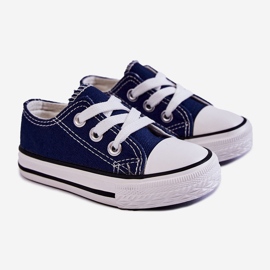 Zapatillas deportivas infantiles clásicas Filemon azul marino 1