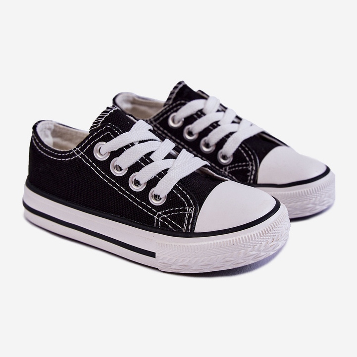 Zapatos deportivos clásicos negros Filemon para niños 1 Zapatos deportivos clásicos negros Filemon para niños 1