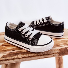 Zapatos deportivos clásicos negros Filemon para niños 4