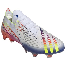 Adidas Predator Edge.1 L Fg M GW1022 zapatos de fútbol blanco, mezcla de colores blanco 3