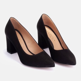 Marco Shoes Zapatos de gamuza negro 1