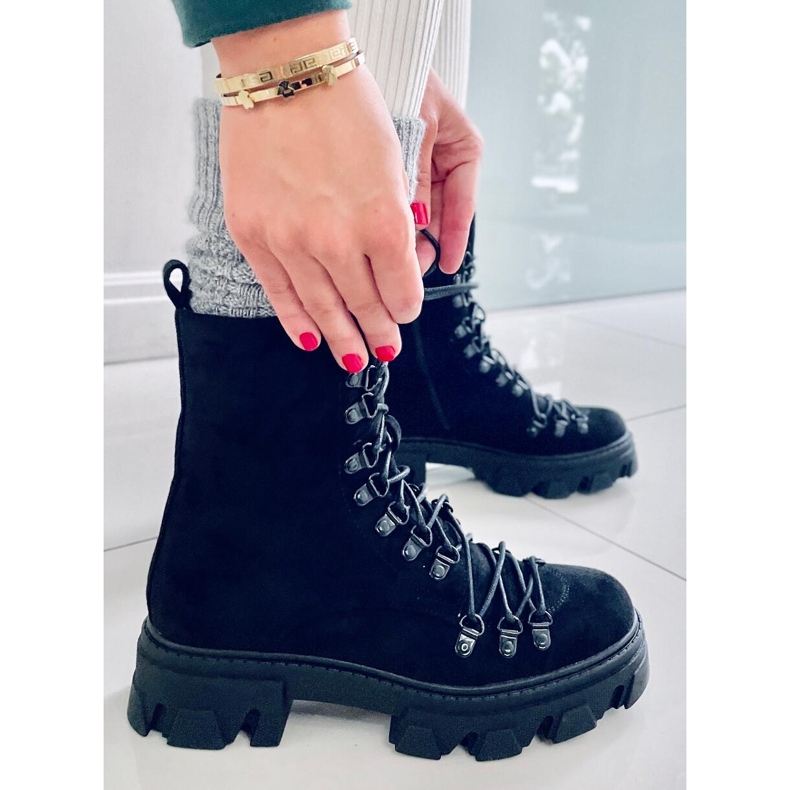 BM Botas de trabajo con cordones Conor Black negro 1