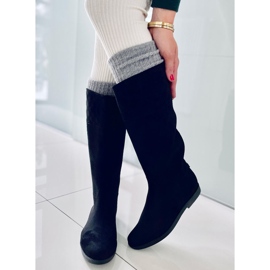 Botas lluvia mujer negras negro 4