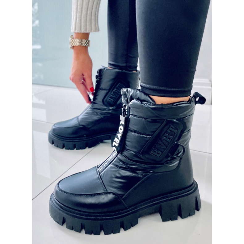 PA1 Botas de nieve mujer Wells Black negro 1