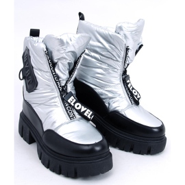 PA1 Botas de nieve mujer Wells Silver negro plata 5