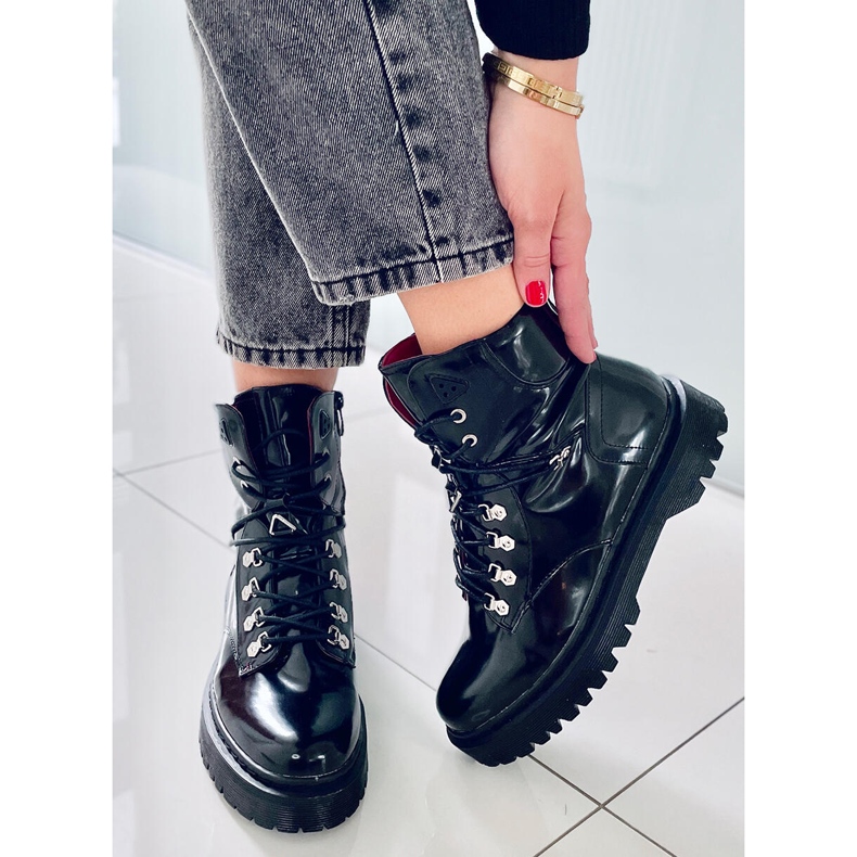 PA1 Botas Kari Black con cordones negro 2