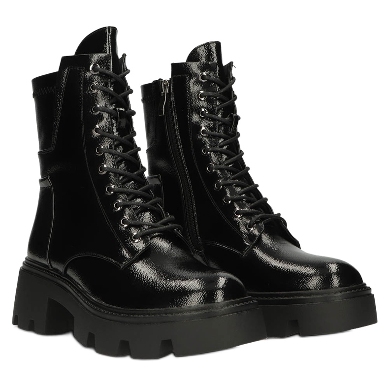 Botas de aislamiento brillante de las mujeres Filippo DBT4095 Negro 3