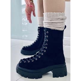 BM Botas con cordones de mujer Wayne Black negro 1 BM Botas con cordones de mujer Wayne Black negro 1