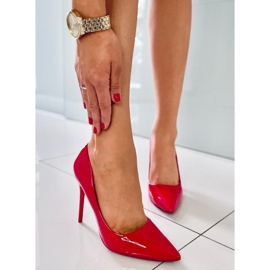 PA1 Rutina Zapatos de salón de mujer lacados en Rojo 4