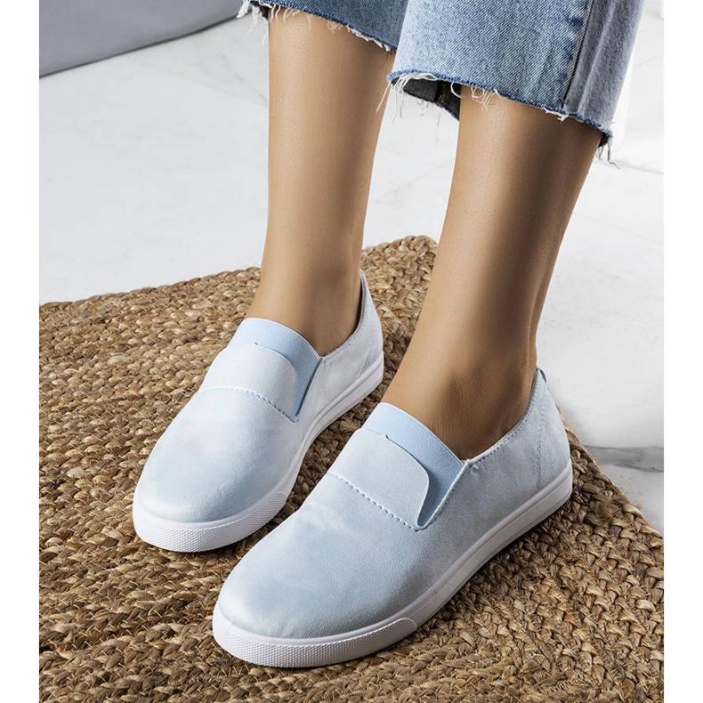 PA1 Zapatillas deportivas en ante ecológico azules de Jamal 1