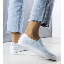 PA1 Zapatillas deportivas en ante ecológico azules de Jamal 2