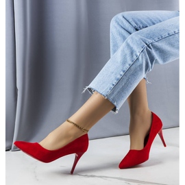 PA1 Tacones rojos Alayah hechos de eco-gamuza 1