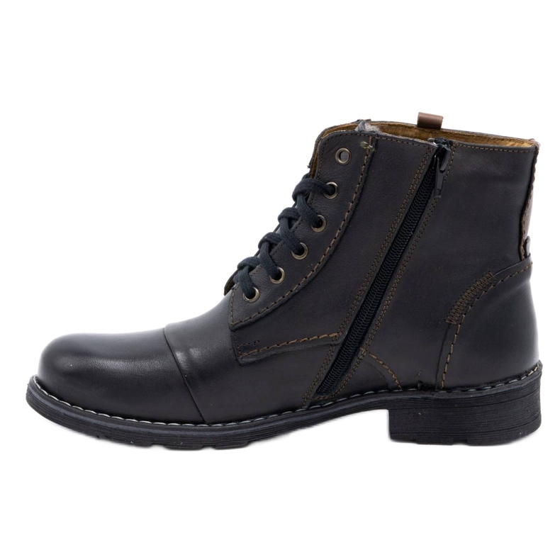 Olivier Botas de nieve negras 312 para hombre negro 1