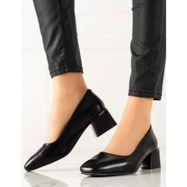 Bombas con estilo tacones altos La.Fi negro 1