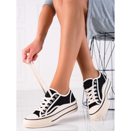 SHELOVET Zapatillas en la plataforma negro 2