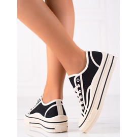 SHELOVET Zapatillas en la plataforma negro 1