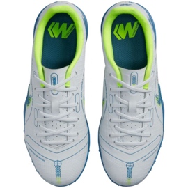Nike Mercurial Vapor 14 Academy Tf Jr DJ2863 054 zapatos de fútbol blanco blanco 1