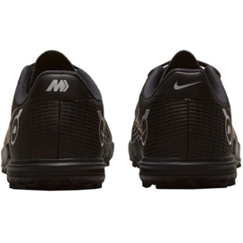 Nike Mercurial Vapor 14 Academy Tf Jr DJ2863 007 zapatos de fútbol negro negro 3
