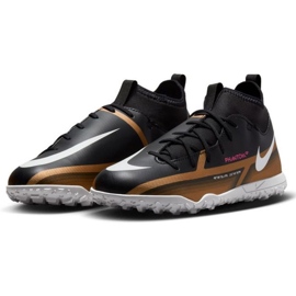 Nike Jr. Phantom GT2 Club Qatar Dynamic Fit Tf DR6063 810 zapatos negro negro 3