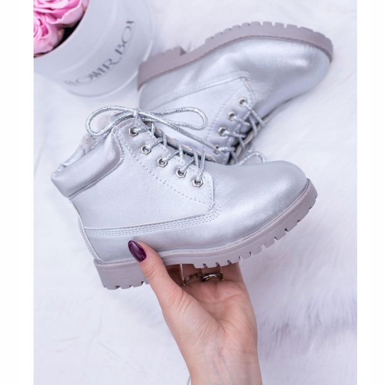 PA1 Botas Dexter Trappers con aislamiento plateado para niños plata plata 4 PA1 Botas Dexter Trappers con aislamiento plateado para niños plata plata 4