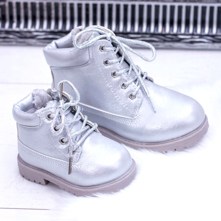 PA1 Botas Dexter Trappers con aislamiento plateado para niños plata plata 2 PA1 Botas Dexter Trappers con aislamiento plateado para niños plata plata 2