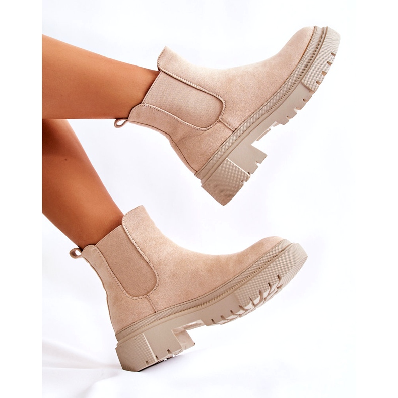 PS1 Botas sin cordones de ante beige Lorea 5 PS1 Botas sin cordones de ante beige Lorea 5