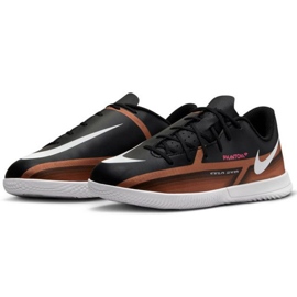 Nike Phantom GT2 Club Qatar Ic Jr DR6060 810 zapatos de fútbol marrón, negro beiges y marrones 3