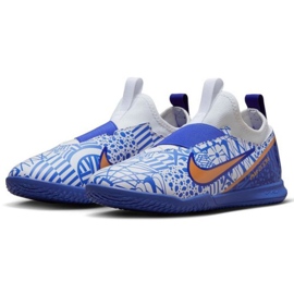 Nike Zoom Mercurial Vapor 15 Academy CR7 Ic Jr DV8189 182 zapatos de fútbol azul azul 3