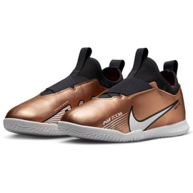 Nike Zoom Mercurial Vapor 15 Academy Qatar Ic Jr DR6049 810 zapatos de fútbol marrón dorado 3