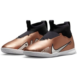 Nike Zoom Mercurial Vapor 15 Academy Qatar Ic Jr DR6050 810 zapatos de fútbol marrón blanco 3